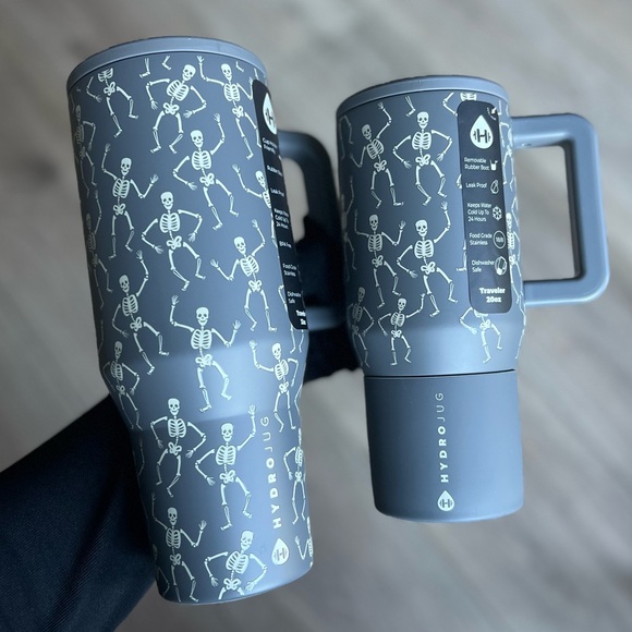 HydroJug Other - Hydrojug DEAD SERIOUS Skeletons Glow in the Dark 32 Oz & 20 oz Traveler NWT